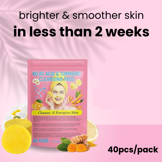 Deep Cleansing Turmeric Acid Pads – Remove Dirt, Oil & Makeup for Radiant Skin